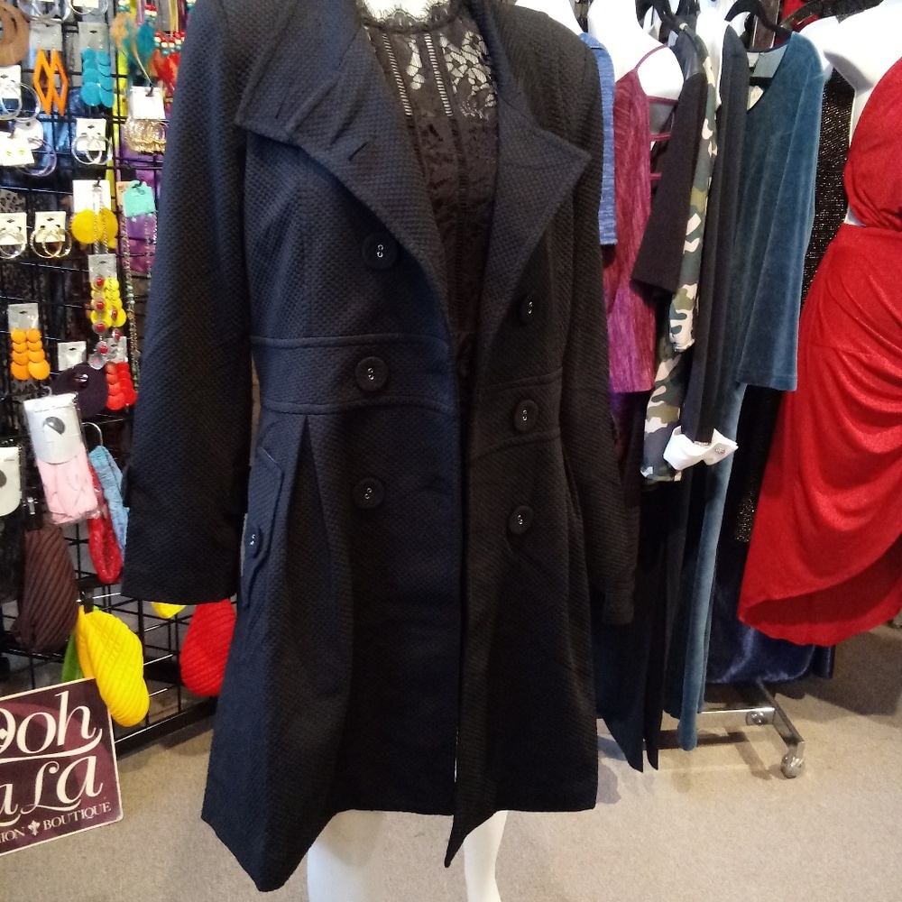 Brand New Black Peacoat